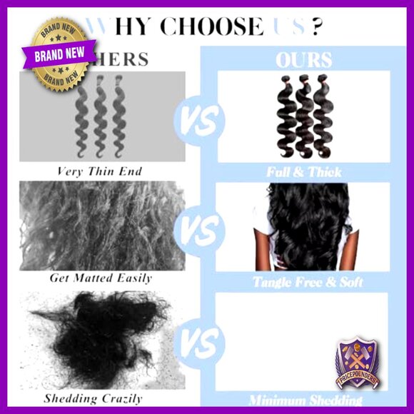 12A Human Hair Bundles 18-24 Inch Body Wave Extensions 4 Bundles Quick Weave